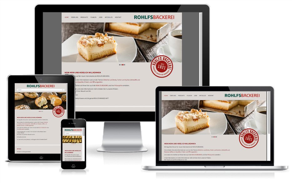 ROHLFS Bäckerei - WordPress Website