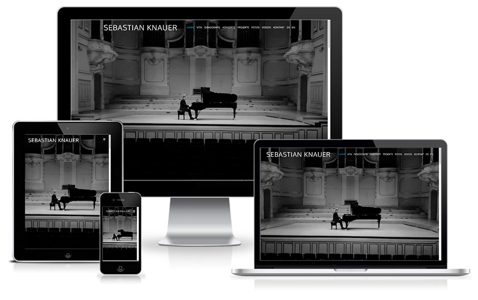 Pianist Sebastian Knauer - WordPress Website Webdesign Hamburg