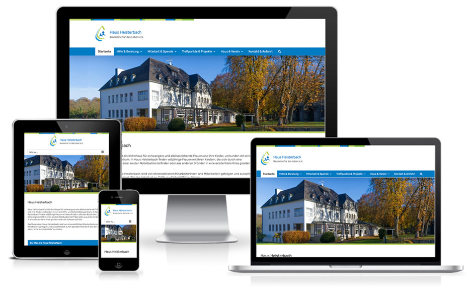 Multisite Wordpress Homepage - Haus Heisterbach Königswinter
