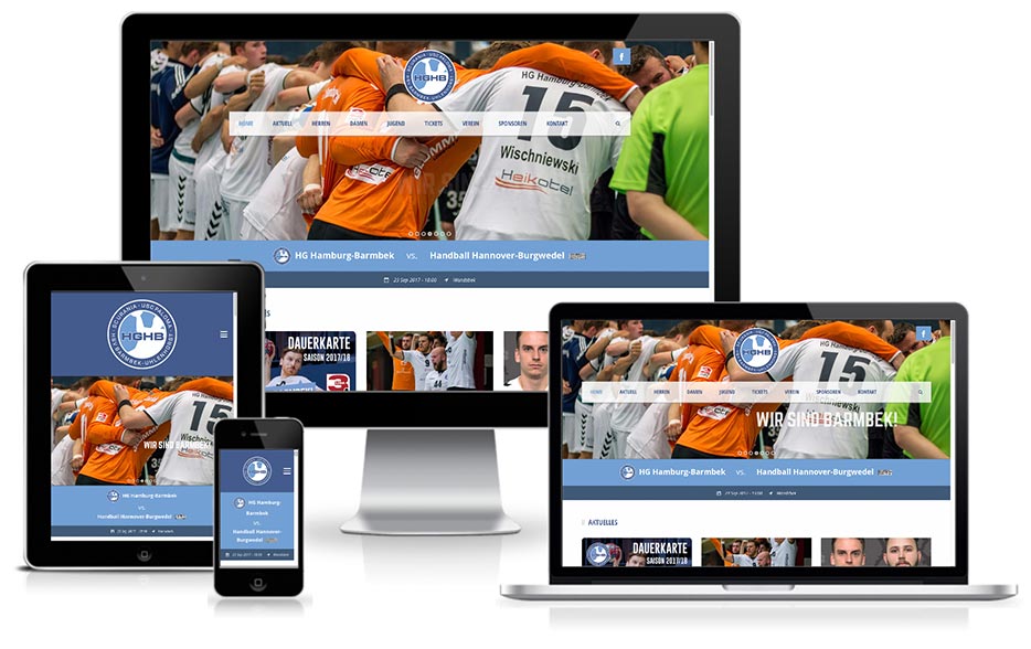 HGHB Handball Barmbek - WordPress Website
