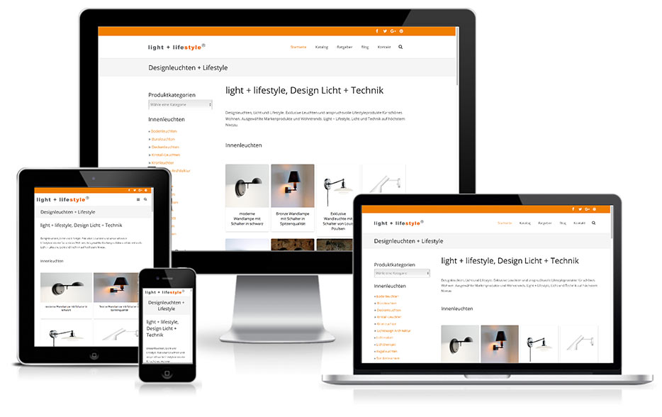 light + lifestyle - Wordpress-Shop