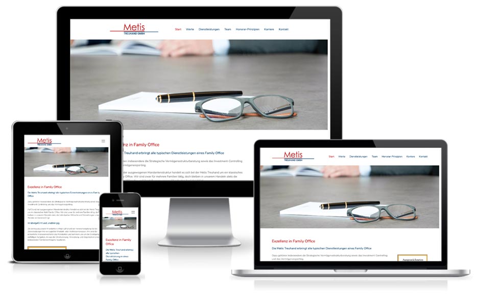 Metis Treuhand Wordpress + Webdesign