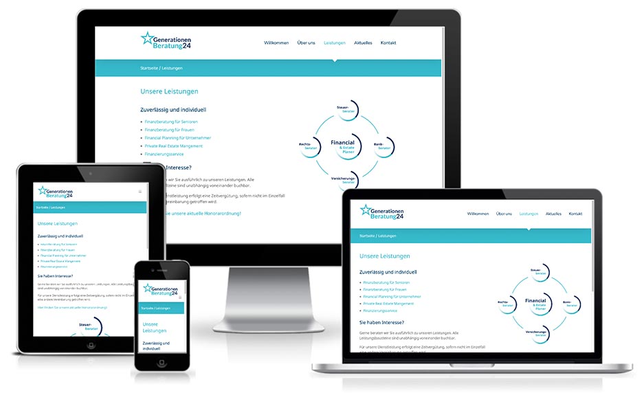 Website - GenerationenBeratung24 Christine Schaaf Vermögensmanagement Rheinland