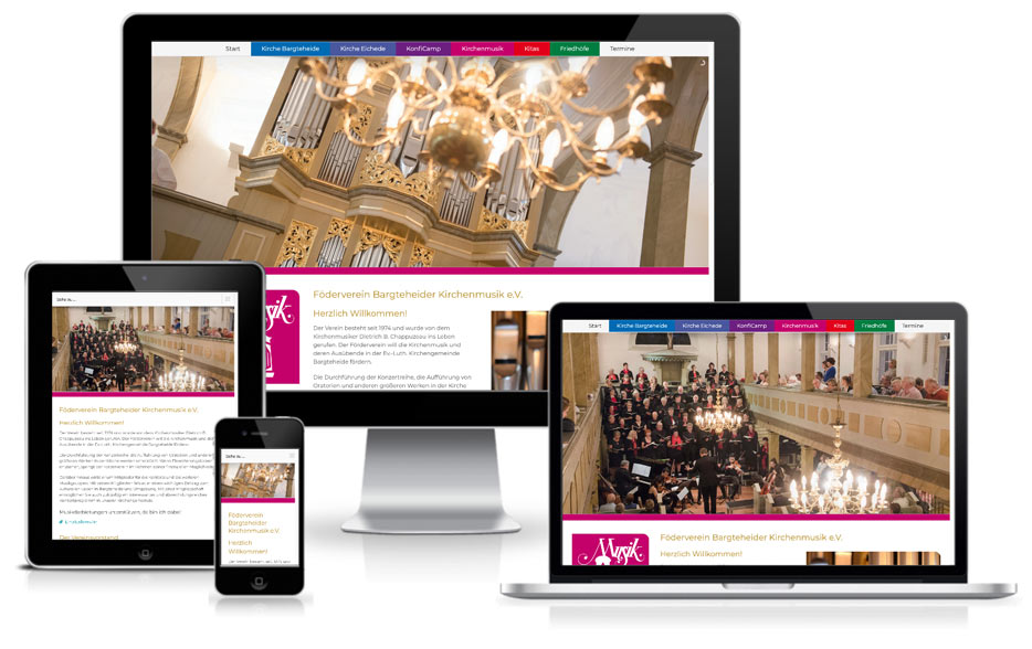 Kirchengemeinde Wordpress Webdesign Website