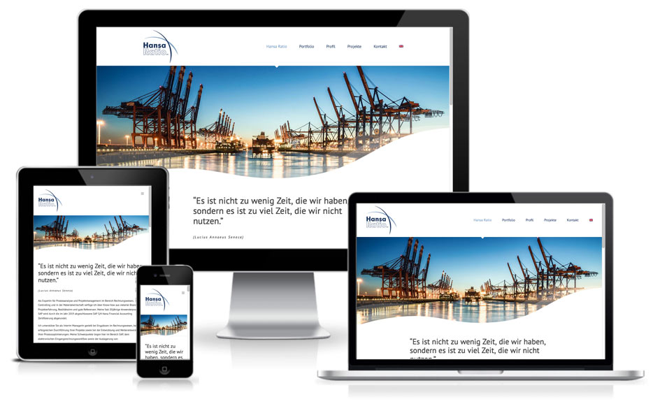 Wordpress + webdesign - Hansa Ratio