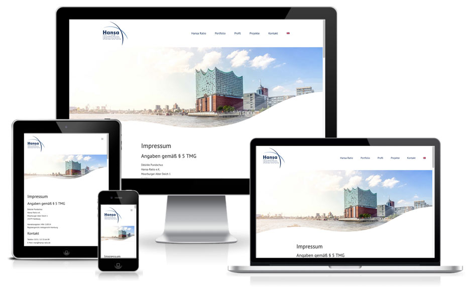 Webdesign - HANSA RATIO Prozessanalyse Projektmanagement, Rechnungswesen, Controlling, Materialwirtschaft