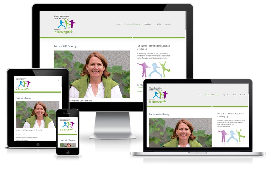 InBewegung - Website mit Wordpress