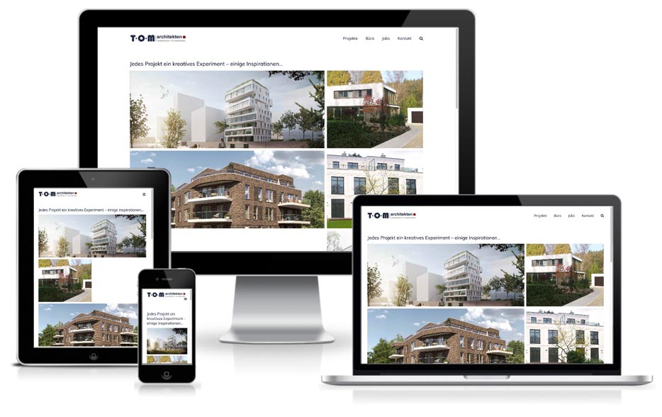 TOM architekten - Website mit Wordpress