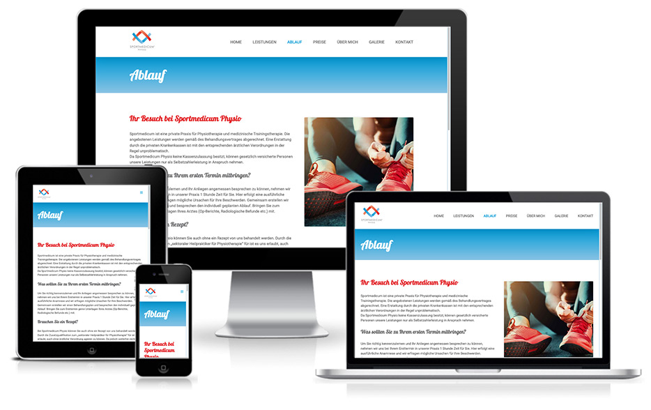 Website - Sportmedicum Physio Hamburg – physiotherapeutische Behandlungen Sebastian Thiele