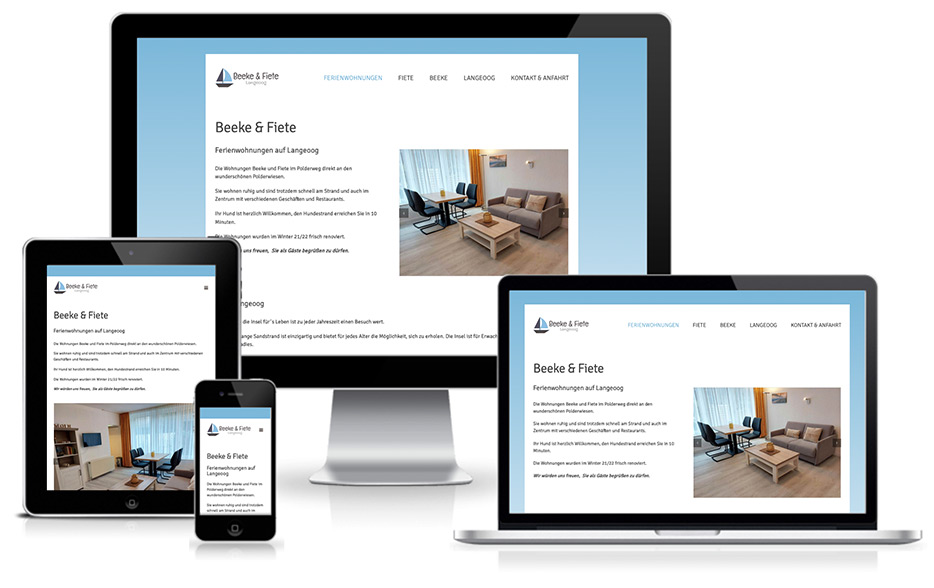 wordpress webdesign hamburg ferienwohnung