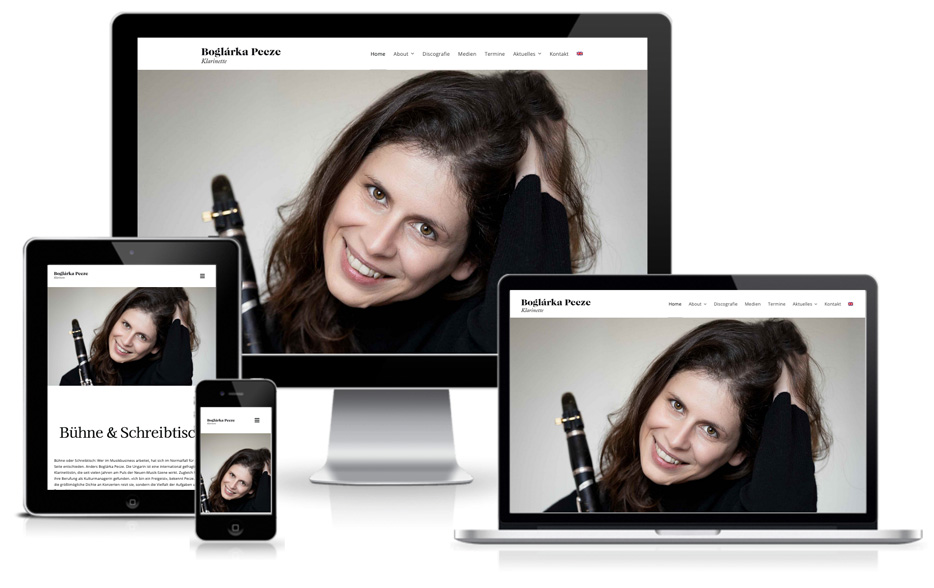 Webdesigner Hamburg - Website Boglarka Pecze