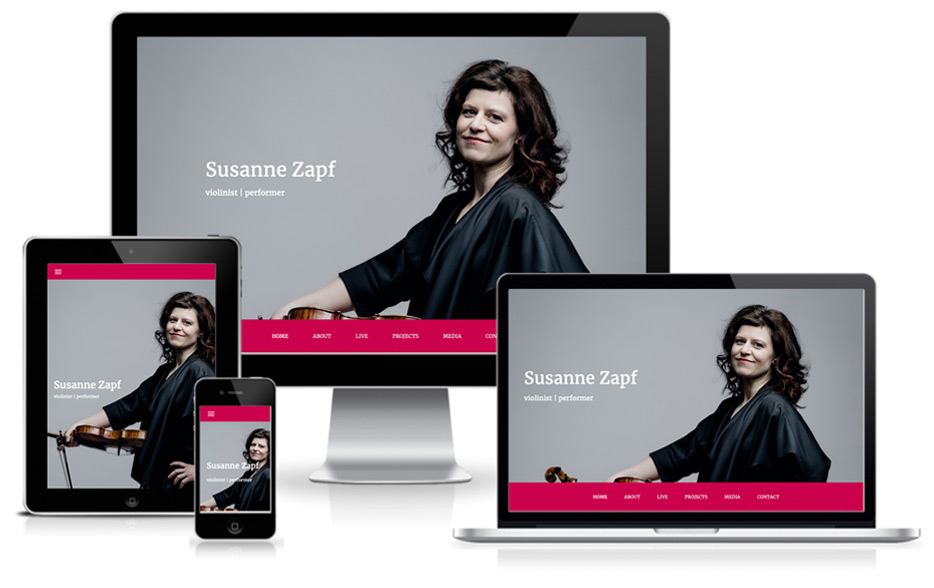Webdesigner Hamburg - Susanne Zapf Musikerin Berlin 