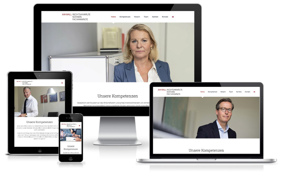 Neue Homepage Rechtsanwälte AM WALL Bremen