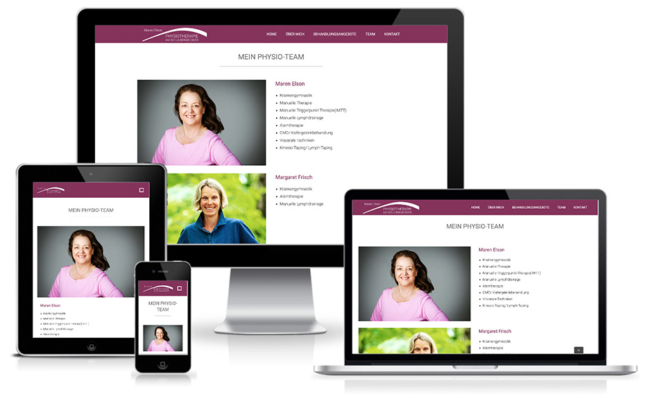Website - Maren Elson Physiotherapie am Schulbergredder Alstertal Poppenbüttel